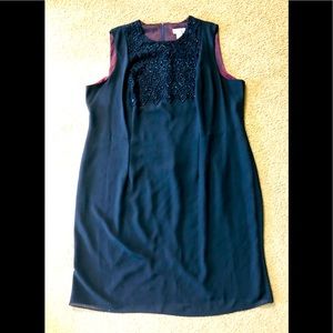 🎷AfterDark Dress Sz 24💎Chic Lace Sequin Beaded